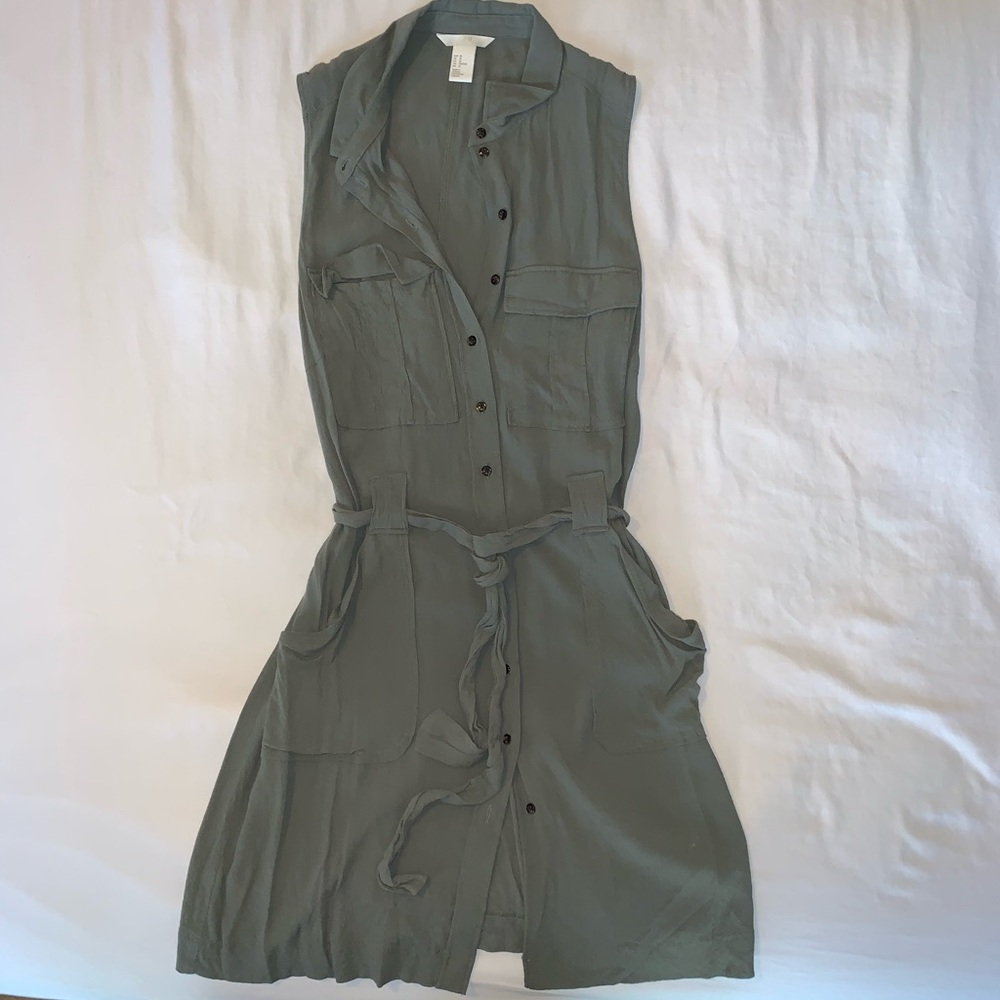 H&M Green Utility Dress